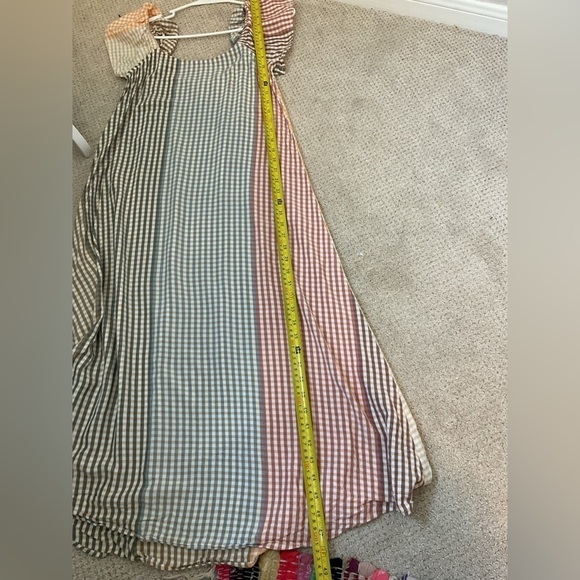 Rachel Pally Sibil Rainbow Gingham Midi Dress Size XS - Picture 5 of 8
